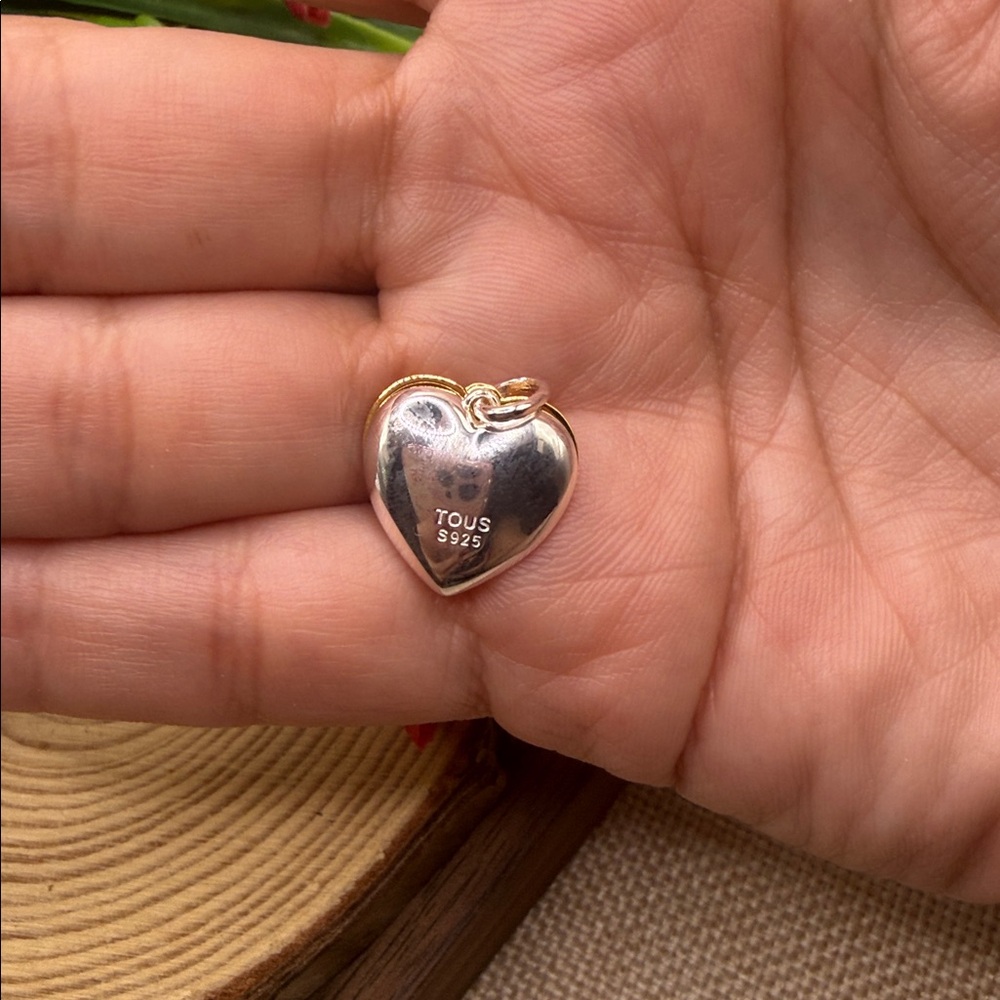New! 🆕 Gold Heart Pendant 925 - Picture 5 of 8